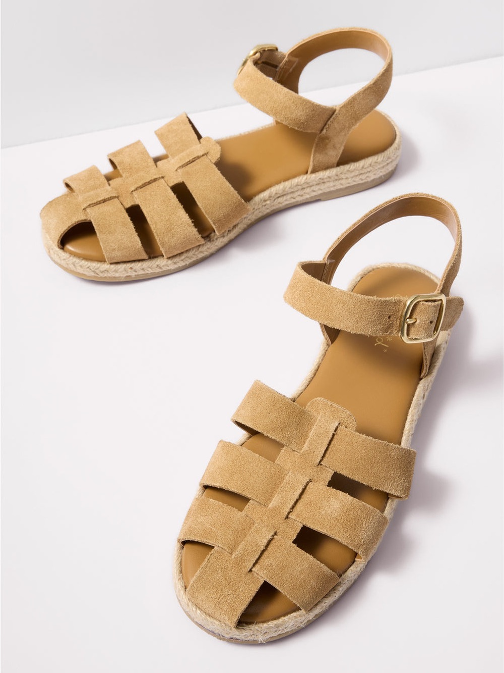 Splendid “Row”Tan Espadrille Leather Sandals Womens Size 9